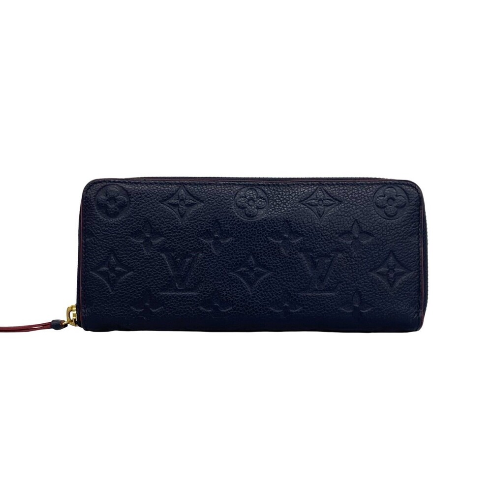 LOUIS VUITTON Louis Vuitton Zippy Wallet Monogram Empreinte Leather Genuine L...